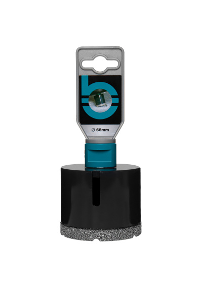 Коронка алмазная по керамограниту 68мм, BIHUI Turbo Tile Dry Drill, М14, DBDF68