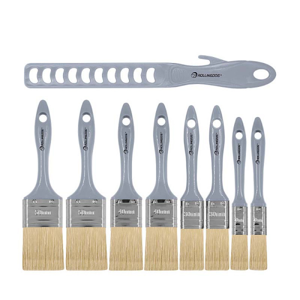 Набор кистей G100 20/20/30/30/40/40/50/50 мм, синтетика, серия Standard, Rollingdog арт.10635