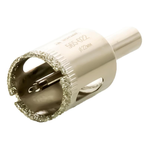 Коронка алмазная с центр. сверлом по керамограниту и керамике Mr. ЭКОНОМИК 22мм, 565-022