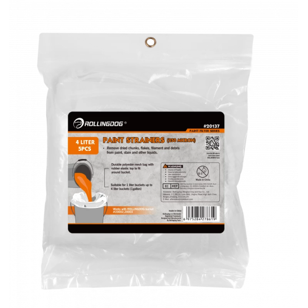 Фильтр-мешок для краски Rollingdog 250 мкм, 19.5 см, 5 шт. в упак., серия Standard, арт. 20137