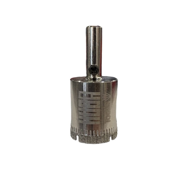 Коронка алмазная по керамике и стеклу 25мм HUBA Tools с центрирующим сверлом HTSV25