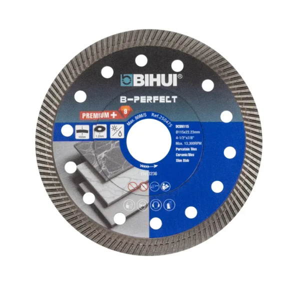 Диск алмазный BIHUI SUPER THIN TURBO 115мм/1,2мм арт. DCBN115