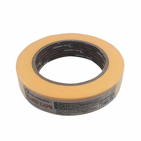 Малярная лента Rollingdog WASHI-SHIELD 24мм x 50м (золотая, 30 дн.) арт.80853