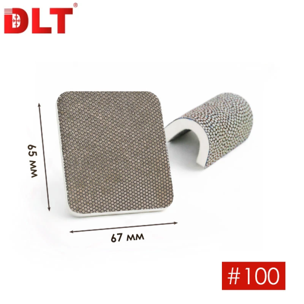 Притир алмазный гибкий 65х65 мм DLT #100 арт. 4580