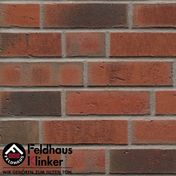 Плитка под кирпич R752 Vascu ardor carbo, Feldhaus Klinker, NF, 14мм