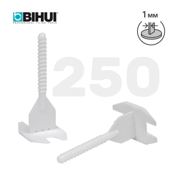 Зажим для системы выравнивания плитки (СВП) BIHUI 1 мм, 250 шт. арт.SL1250