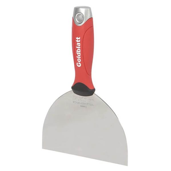 Шпатель малярный 152мм (6") Goldblatt, нерж. сталь, ручка Soft Grip G05011