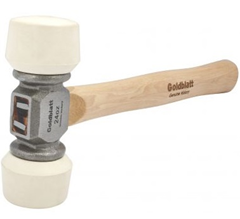 Молоток резиновый 680г рукоятка деревянная, орех Goldblatt G08302 Молоток резиновый 680г рукоятка деревянная, орех Goldblatt G08302