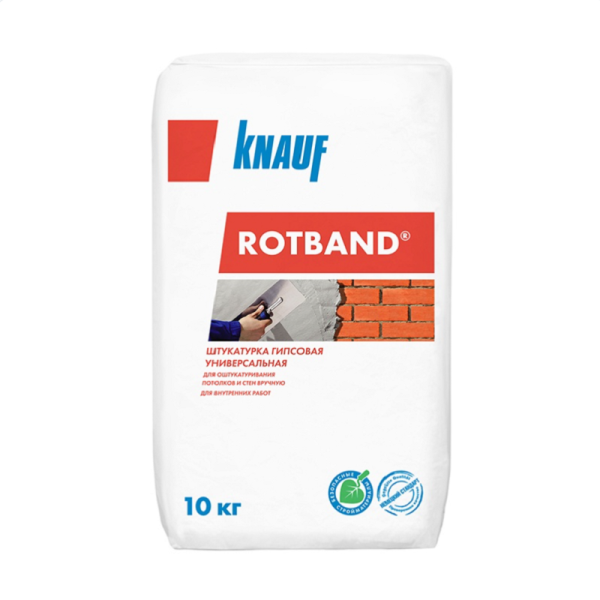 Ротбанд штукатурка гипсовая Knauf Rotband, 10 кг