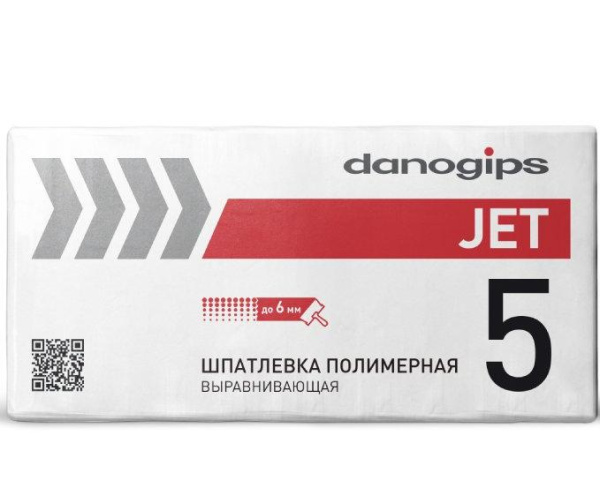 JET 5 шпатлевка полимерная выравнивающая DANOGIPS 25 кг