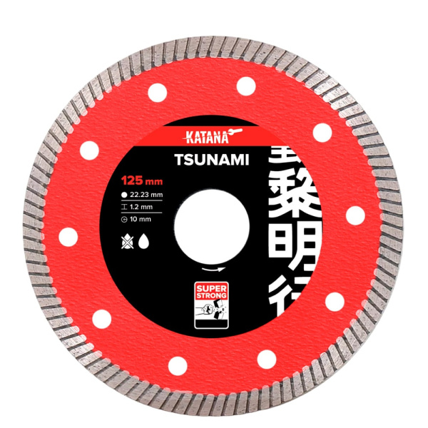 Диск отрезной алмазный KATANA TSUNAMI 125мм /1,2мм арт. KT-CT1125