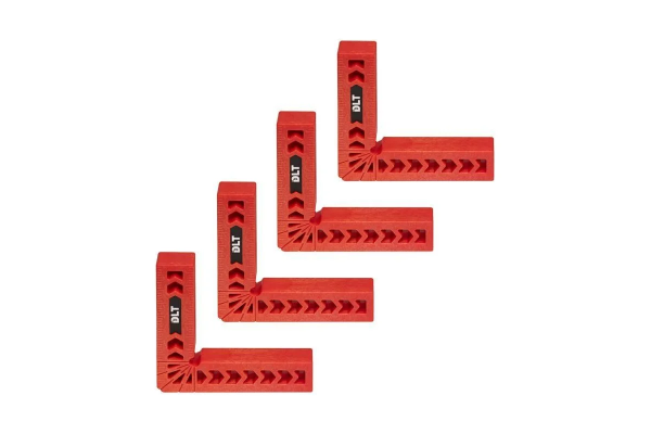 Набор угольников столярных пластиковых 75*75мм DLT 4шт. арт.86404