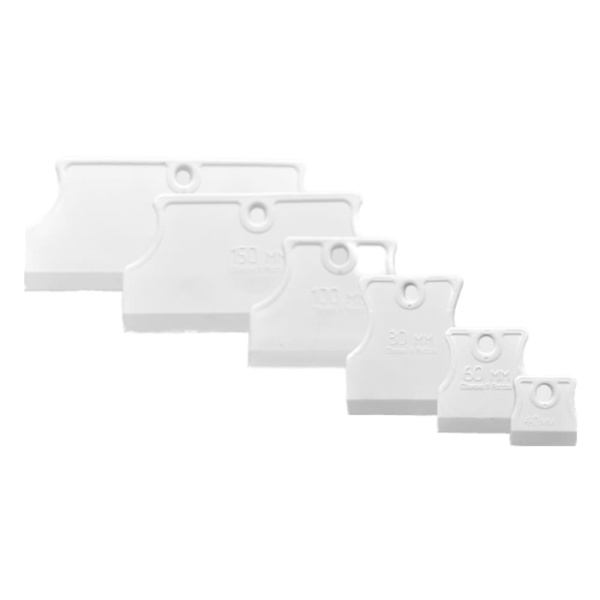 Шпатель для затирки швов DECOR 80 мм, белый, эластичный арт. 3080089