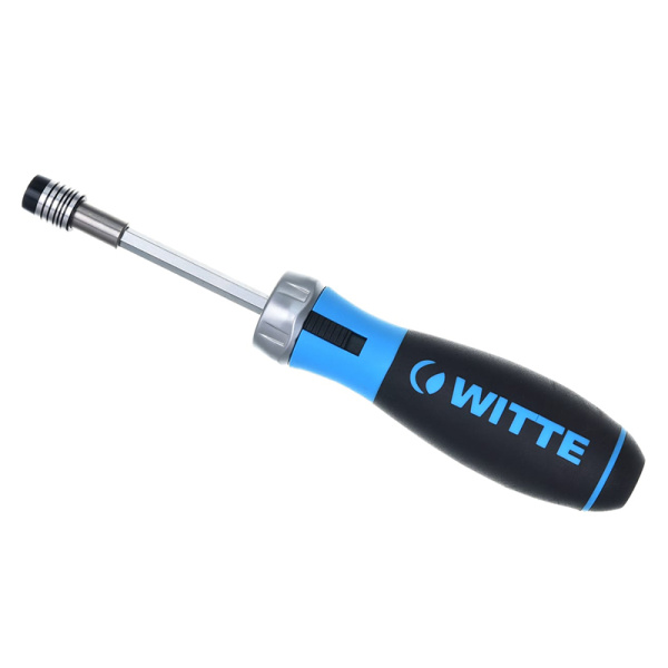 Отвертка реверсивная WITTE BITDRIVE + биты INDUSTRIE PH1-3/PZ1-3 25мм 468021000