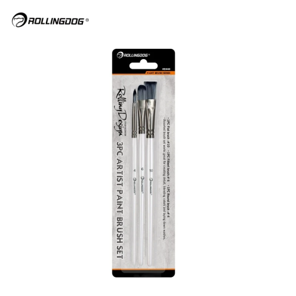 Набор кистей Rollingdog 4/6/10мм, синтетика арт. 81440