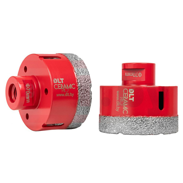 Коронка алмазная по керамограниту 70мм, DLT CERAMIC PRO, М14, 0501