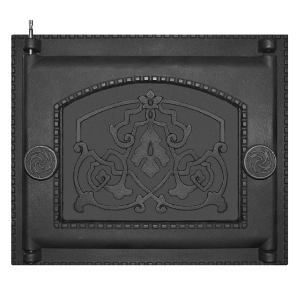 Топочная дверца без стекла не уплотненная Литком ДТ-6А, 282х240х30мм, черный Топочная дверца без стекла не уплотненная Литком ДТ-6А, 282х240х30мм, черный