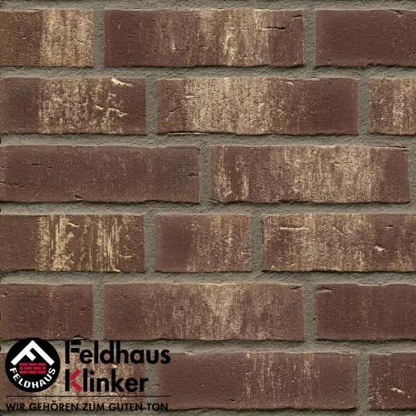Плитка под кирпич R749 Vascu geo rotado, Feldhaus Klinker, NF, 14мм