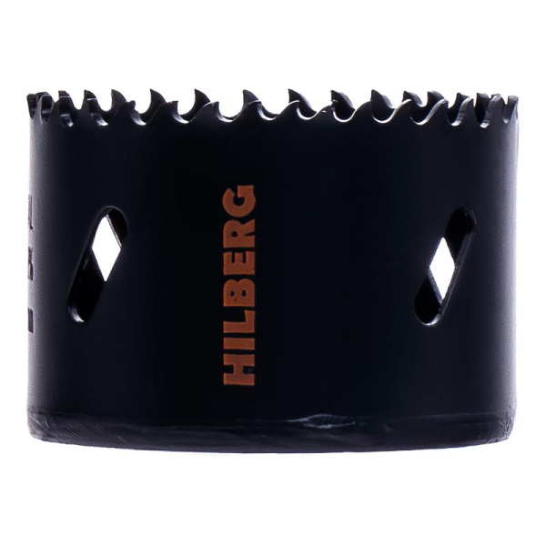 Коронка биметаллическая по металлу 64мм, крупный зуб, Hilberg Bi-Metal Cobalt 8% (М42), CML064