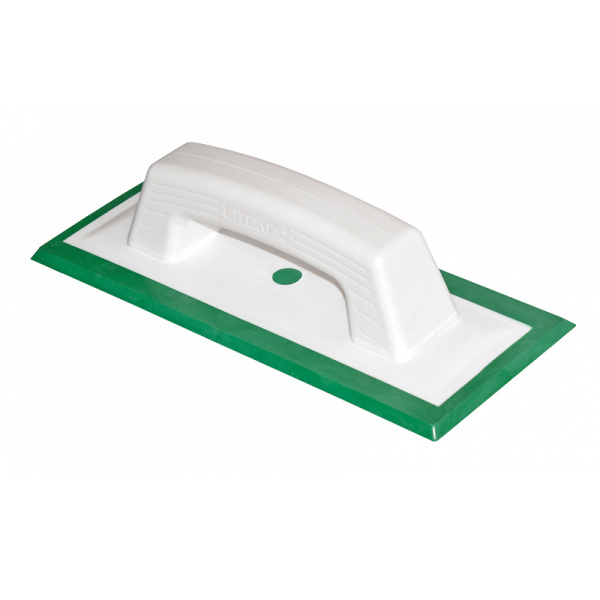 Шпатель для затирки резиновый зеленый прямоугольный 260х108мм, LITOKOL 480780001