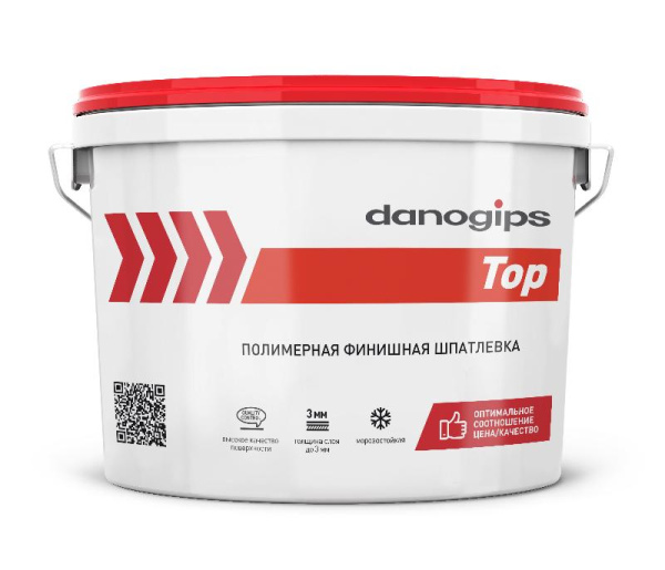 TOP шпатлевка полимерная финишная DANOGIPS 24кг