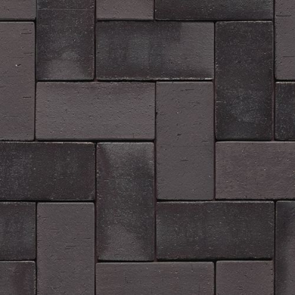 Брусчатка клинкерная Westerwalder Klinker schwarz-bunt, 200х100х40мм