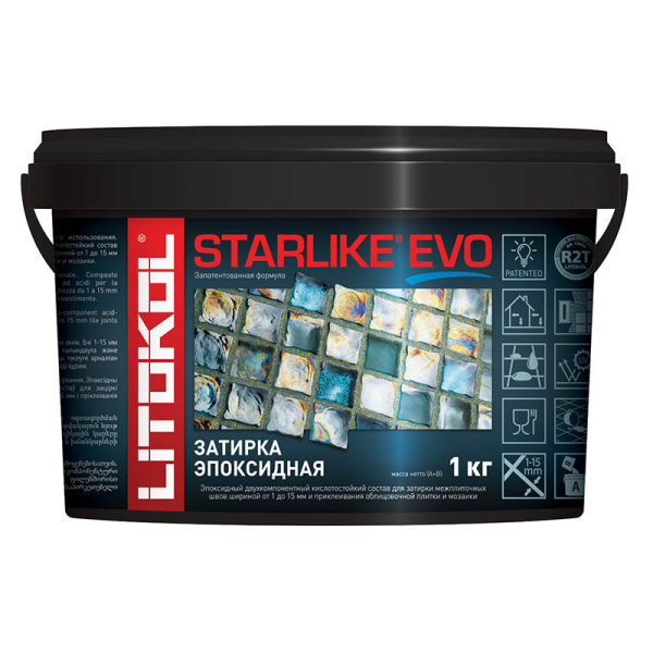 STARLIKE EVO, MOKA S.240 Эпоксидная затирка LITOKOL 1кг