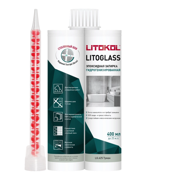 LITOGLASS LG.625 ТУМАН эпоксидная затирка 400 мл