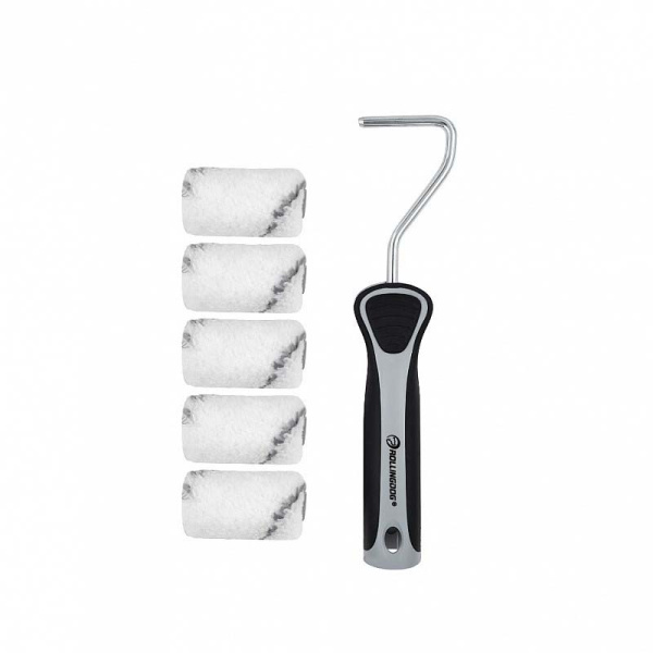 Набор валиков с бюгелем Rollingdog NYPOLY 50мм, ворс 12мм, полиэстер/полиамид, арт.60265