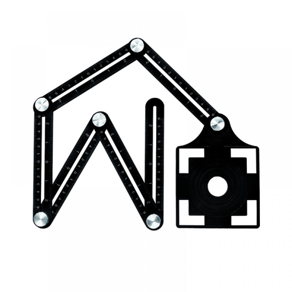 Шаблон плиточника с угловым фиксатором 6 колен 1 трафарет 3D KRESTIKI