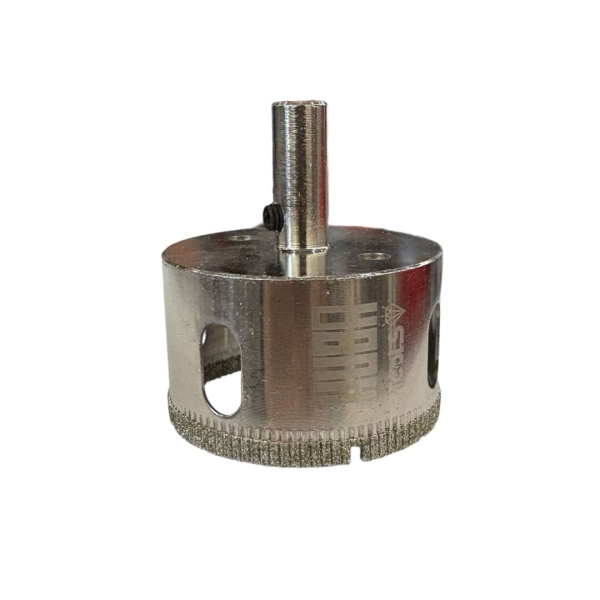 Коронка алмазная по керамике и стеклу 68мм HUBA Tools с центрирующим сверлом HTSV68