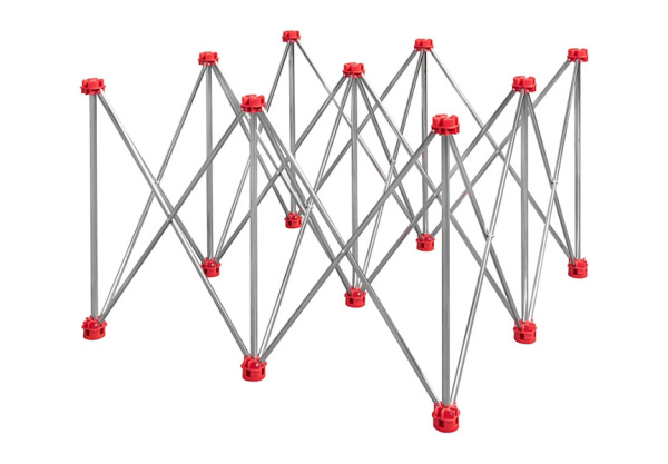 Подстолье складное DLT Сороконожка, версия Lite, 1.2 м х 1.2 м, нержавейка, арт. 3888