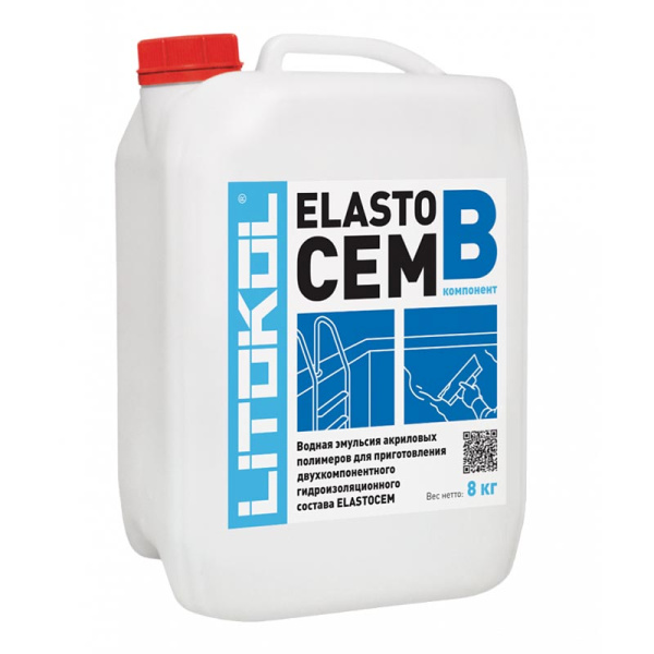 ELASTOCEM (компонент B) Гидроизоляция эластичная LITOKOL 8кг