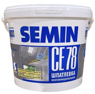 Шпатлевка полимерная Semin CE 78 белая крышка 7кг