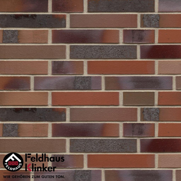 Клинкерный кирпич Feldhaus Klinker K 560 carbona ardor colori DF 240х52х115 мм