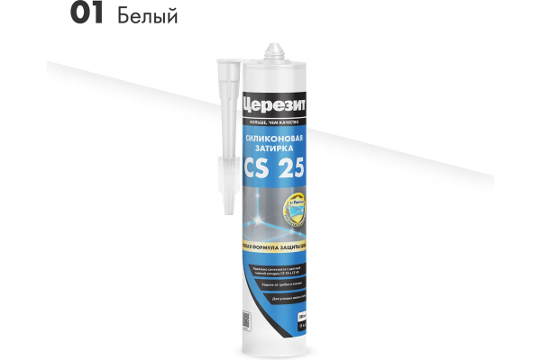 Герметик силиконовый Ceresit белый 01, 280мл