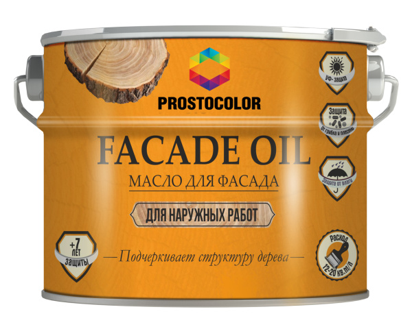 Масло для фасада PROSTOCOLOR бесцветный CLR 10л