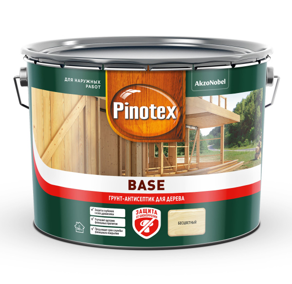 Грунт-антисептик Pinotex Base 9 л