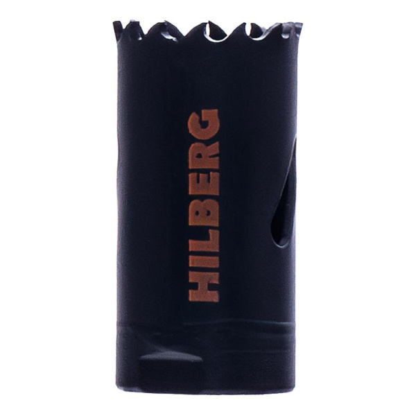 Коронка биметаллическая по металлу 25мм, крупный зуб, Hilberg Bi-Metal Cobalt 8% (М42), CML025