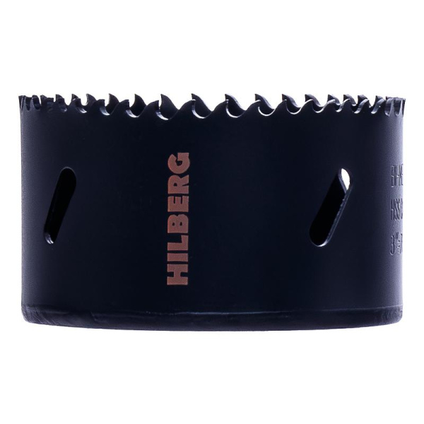 Коронка биметаллическая по металлу 76мм, крупный зуб, Hilberg Bi-Metal Cobalt 8% (М42), CML076