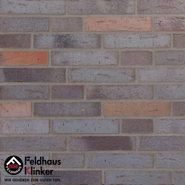 Клинкерный кирпич Feldhaus Klinker K 662 lava azur DF 240х52х115 мм