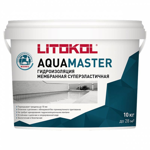 AQUAMASTER Гидроизоляция эластичная LITOKOL 10 кг