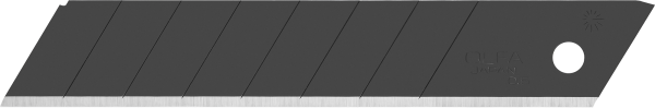 Лезвия для ножа 18 мм OLFA EXCEL BLACK особо острые уп.10шт. арт. OL-LBB-10B