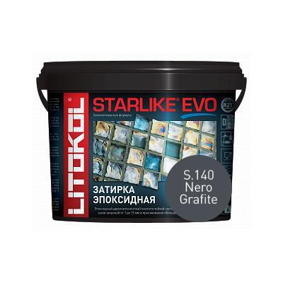 STARLIKE EVO, NERO GRAFITE S.140 Эпоксидная затирка LITOKOL 1кг