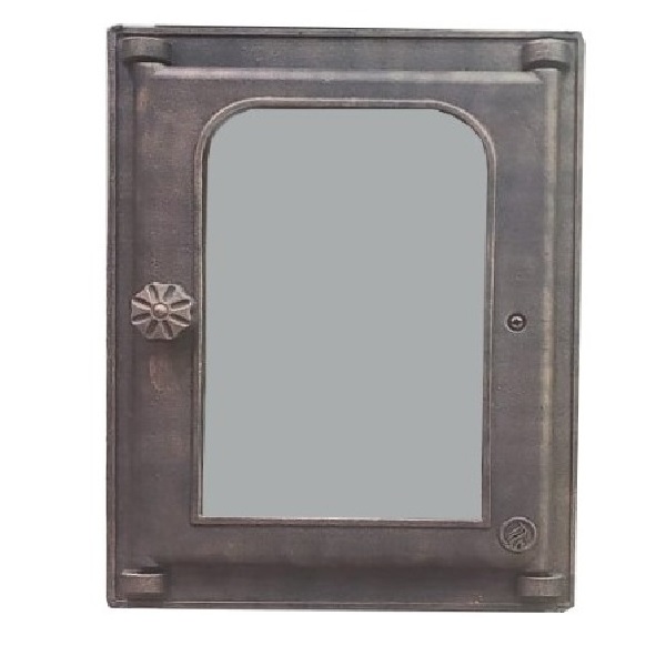 Топочная дверка со стеклом не уплотненная Fireway К303, 250х350мм, патина медь Топочная дверка со стеклом не уплотненная Fireway К303, 250х350мм, патина медь