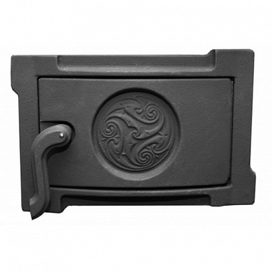 Дверка поддувальная уплотненная Литком ДПУ-2Б Кельты, 250х140х36мм, черная