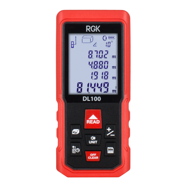 Лазерный дальномер 100м RGK DL100, 4610011873928