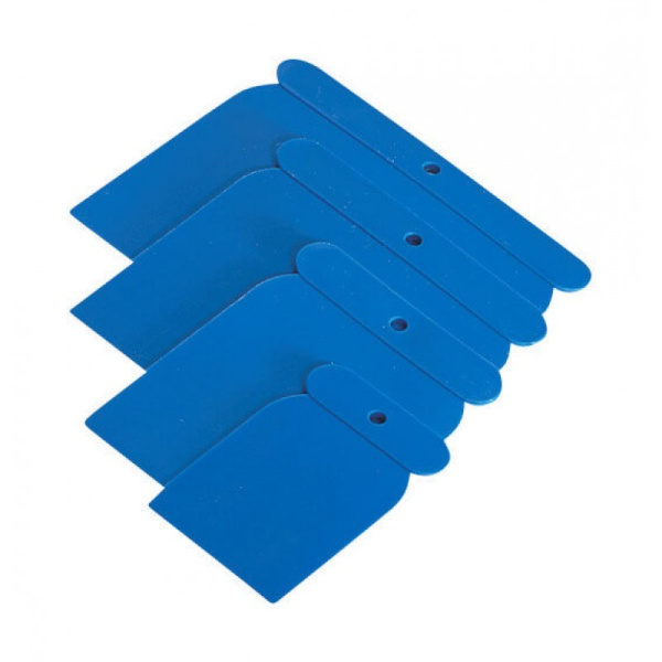 Набор японских шпателей c пластиковыми лезвиями 5,8,10,12см STORCH арт.32 37 00