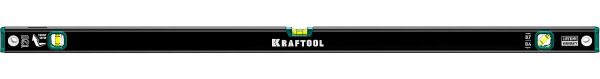 Уровень KRAFTOOL с зеркальным глазком, 1200 мм арт. 34781-120