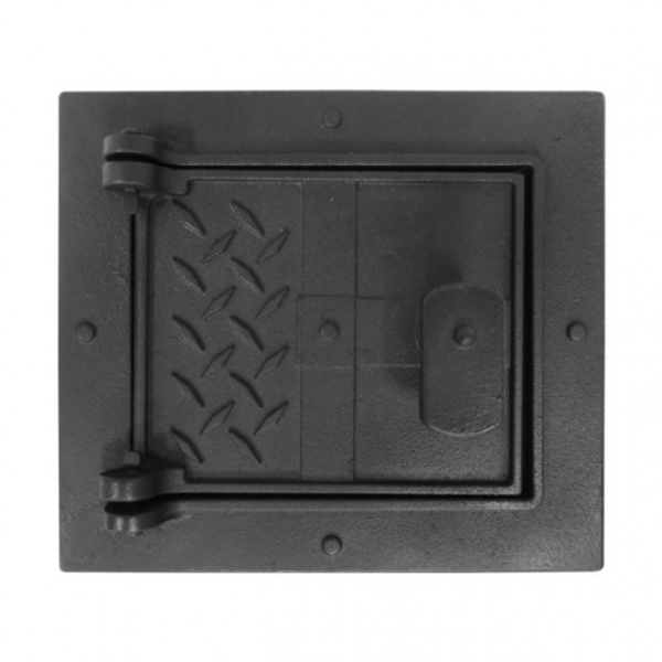 Дверка прочистная уплотненная Литком ДПрУ-2Д Лофт, 150х125х36мм, черная